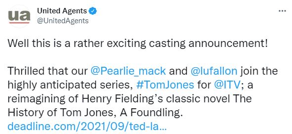 Lucy was announced as joining the exciting cast for the ITV drama