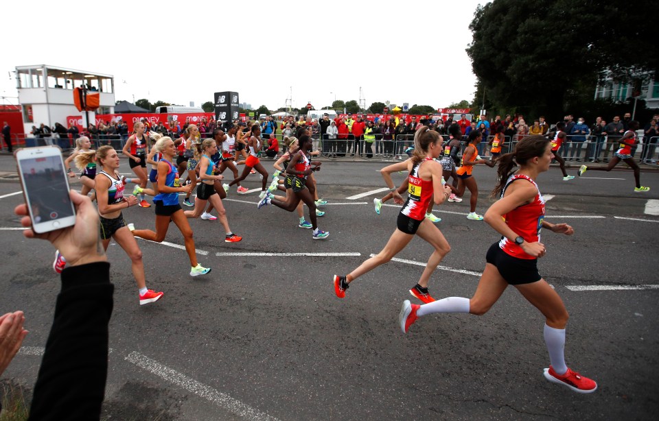 The marathon has reduced crowd numbers this year