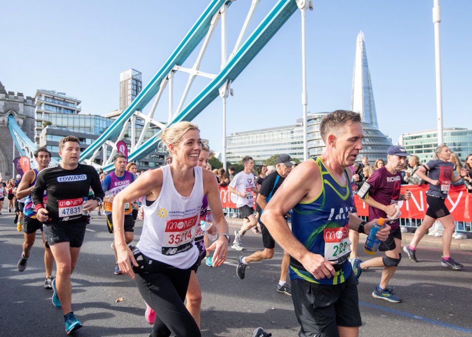 At least 40,000 runners are pounding the streets of the capital