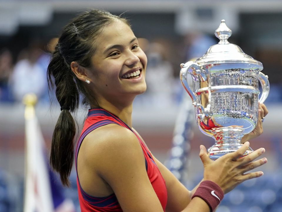 The star has given her US Open trophy away to be displayed at the LTA headquarters