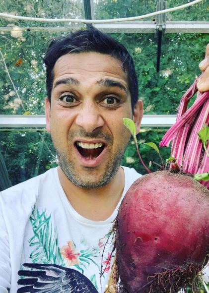 Their Instagram account boasts 8,360 followers  - here is Jimi with a huge beetroot