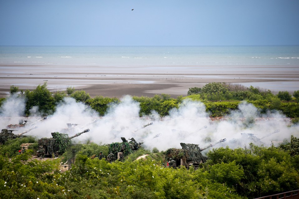 Beaches have been heavily fortified