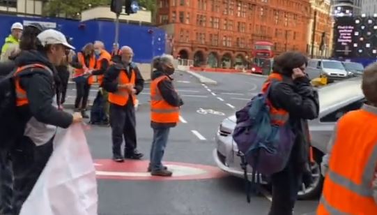 Eco zealots Insulate Britain have blocked off a major London roundabout