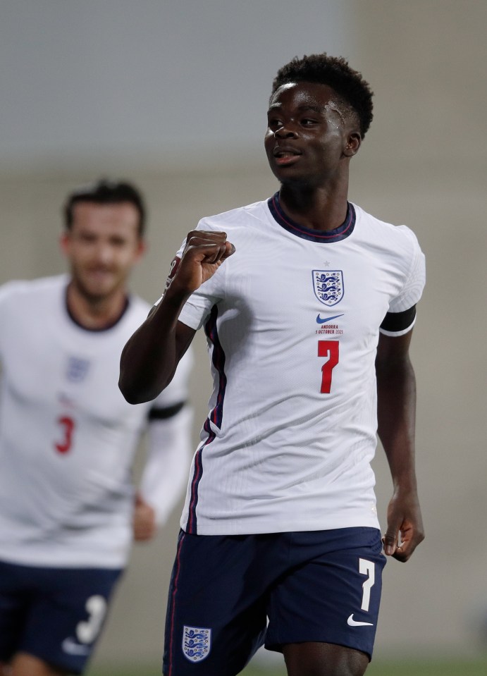 Arsenal star Bukayo Saka made England history with his goal against Andorra