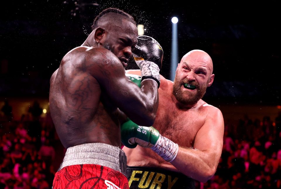 Deontay Wilder was twice beaten by Tyson Fury