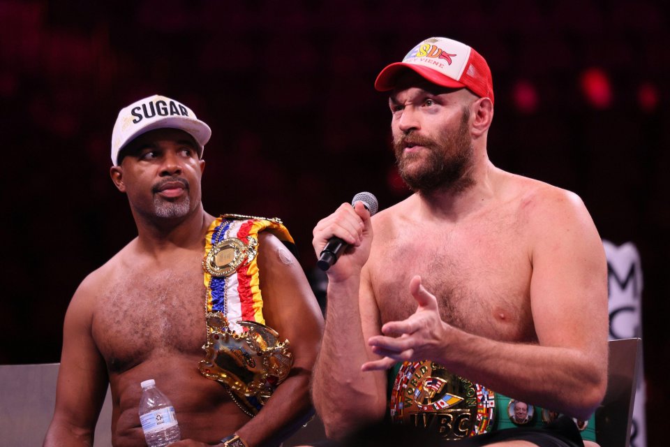 Tyson Fury and his trainer Sugar Hill Steward