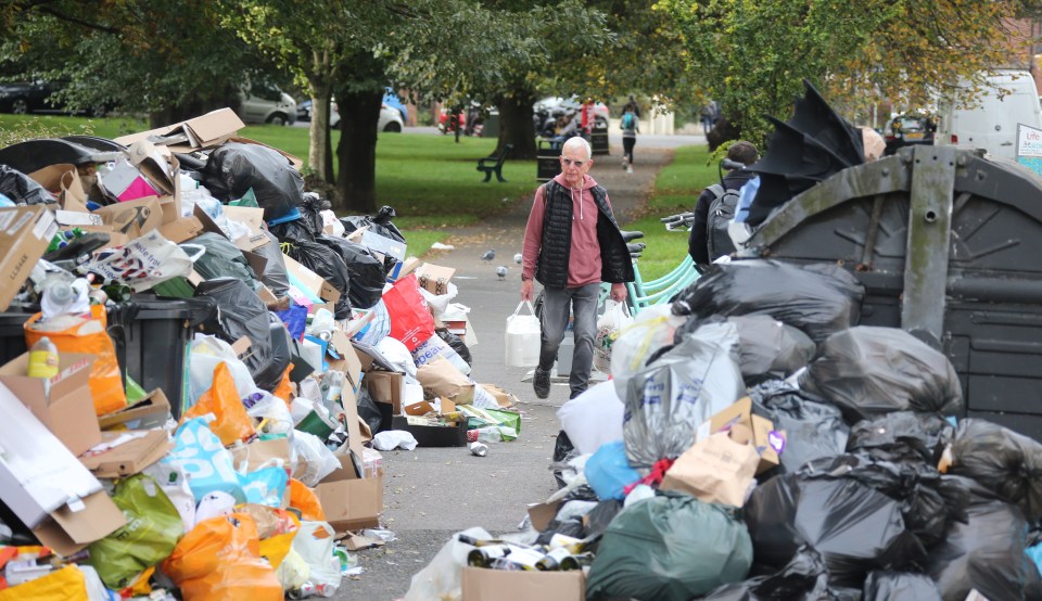 Posh Brighton is facing litter misery as bin men strike over changes to rounds