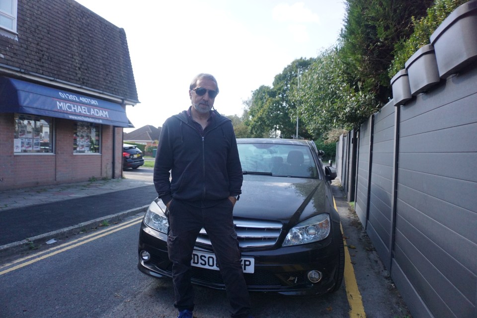 Mr Beheshti is furious that the council painted around his wife's car