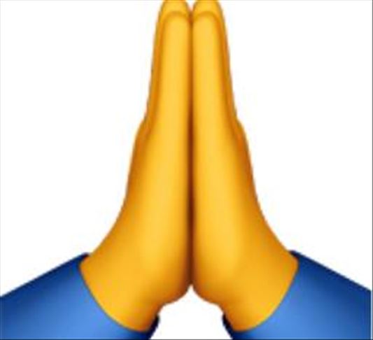 Some people strongly believe this is a 'high-five' emoji, while others think it represents praying