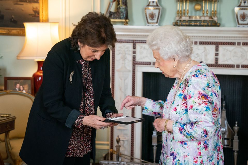 On October 13, the Queen met with Dame Imogen Cooper at Buckingham Palace