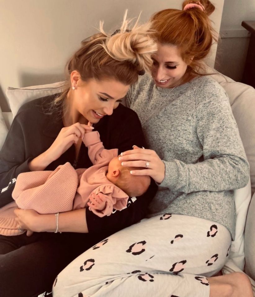 Sophie shared snippets from her trip to meet Stacey's daughter Rose on Instagram last night