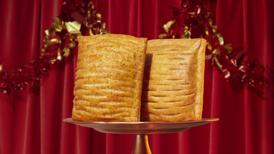 You can get your hands on a classic or vegan festive bake at Greggs stores from November 4