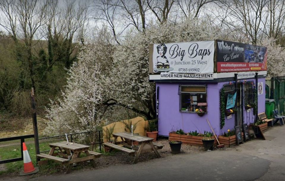 Big Baps is located off the M62 in West Yorkshire