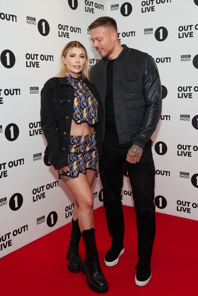 Olivia and Alex attended BBC's Out Out Live on Saturday night