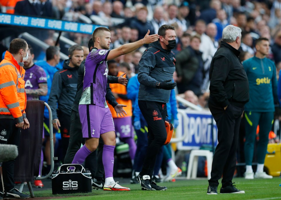 Spurs ace Eric Dier urged the medical teams to get a move on