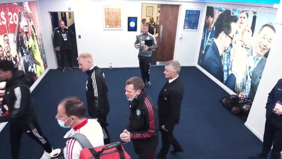 Ole Gunnar Solskjaer did not find the incident amusing as he remained unmoved