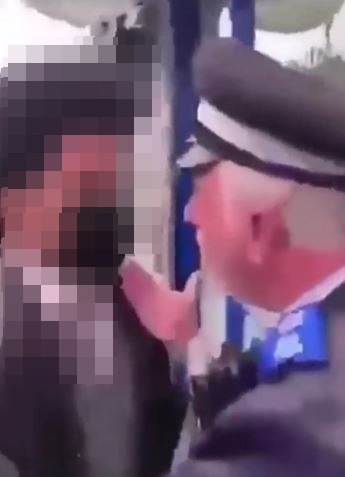 Youths were seen taunting the elderly PCSO in the sickening video