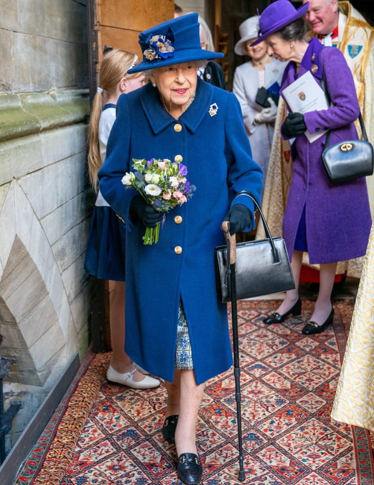 The Queen walked with a cane for comfort as she marked 100 years of the Royal British Legion