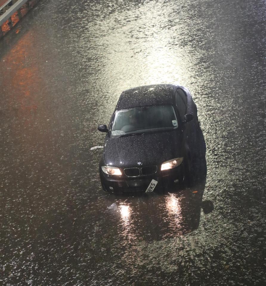 The A127 was closed after severe flooding and business's along Southend sea front