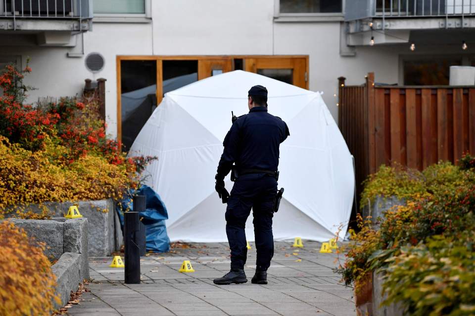 He was shot dead outsode his apartment in the Hammarby Sjostad district in Stockholm