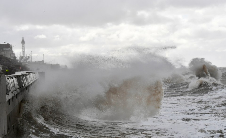 Stormy weather on Blackpool’s North Shore