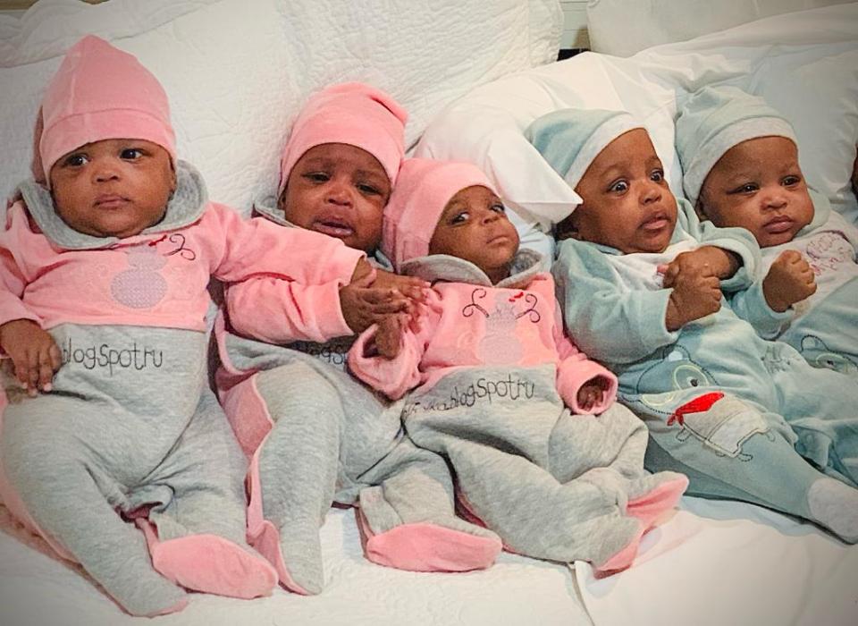 Halima gave birth to four boys and five girls