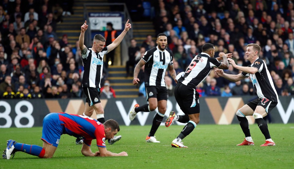 He ran off to celebrate rescuing a point for the Magpies