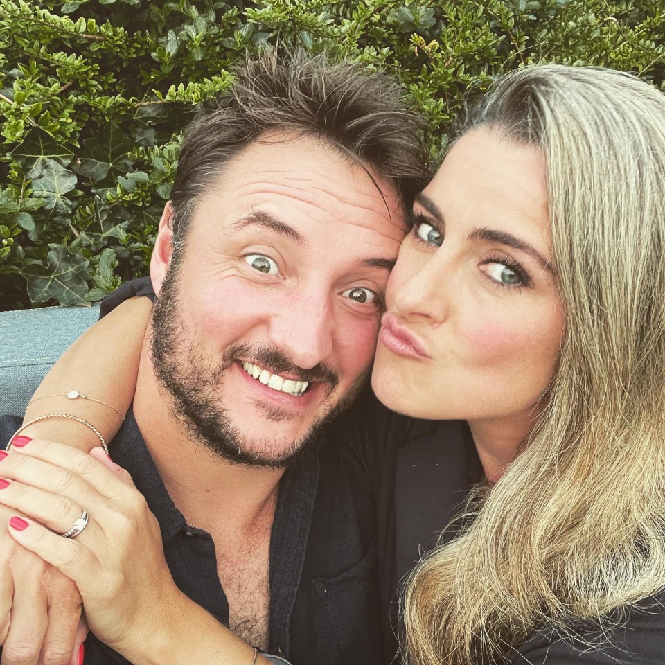 James, who plays Martin Fowler on the BBC One soap, was joined by wife Victoria