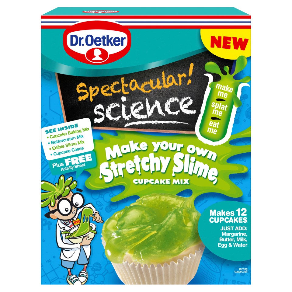 Save 50p on Dr Oetker stretchy slime cupcake mix this Halloween