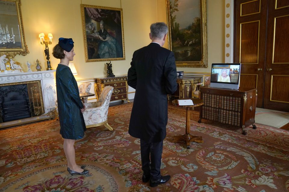 A virtual audience with the Ambassador from the Swiss Confederation, Markus Leitner, accompanied by his wife Nicole Leitner