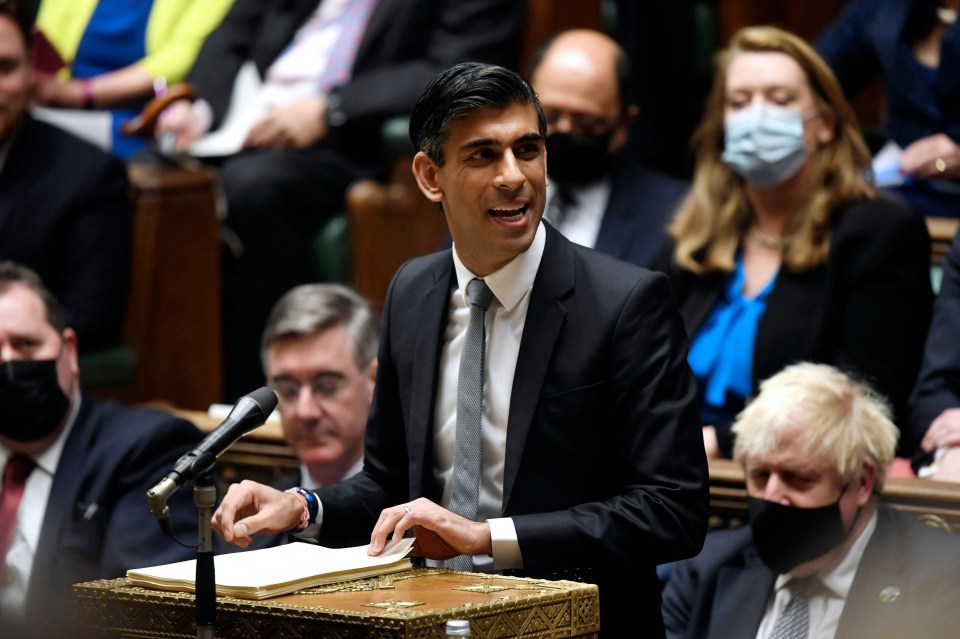 Rishi Sunak unveiled his Budget spending spree in the Commons today