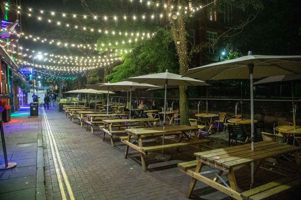 Normally busy bars in Manchester were eerily quiet on Wednesday night