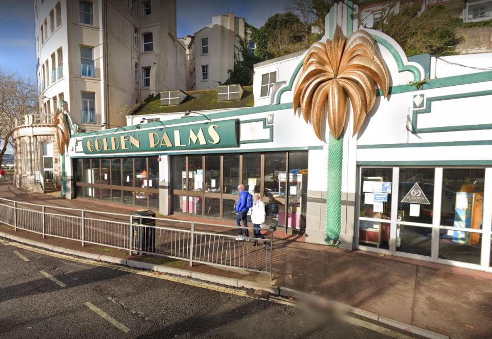 The incident took place outside of the Golden Palms Amusement Arcade in Torquay