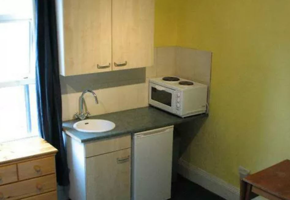 The property features a mini kitchenette - and little else