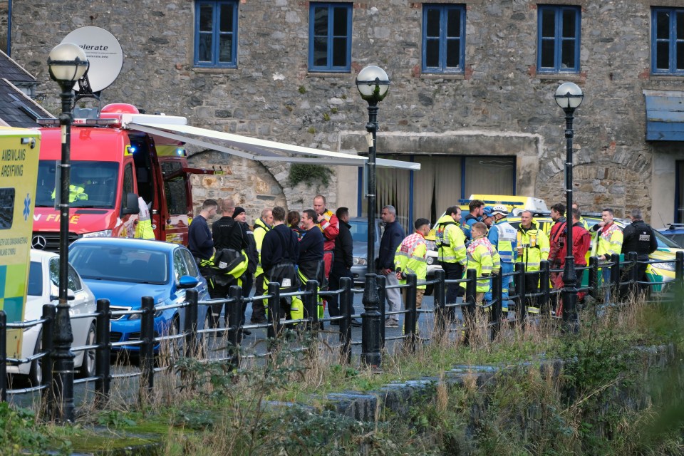 A multi-agency search operation is taking place at the site today