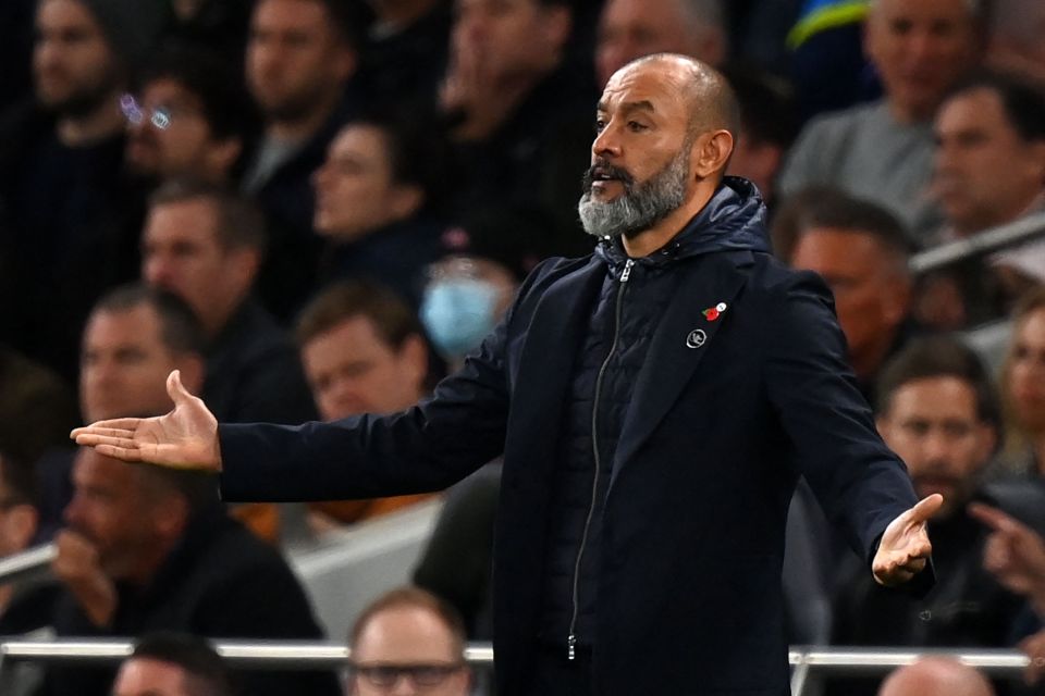 Some Tottenham fans called on Nuno Espirito Santo to go during the Manchester United defeat