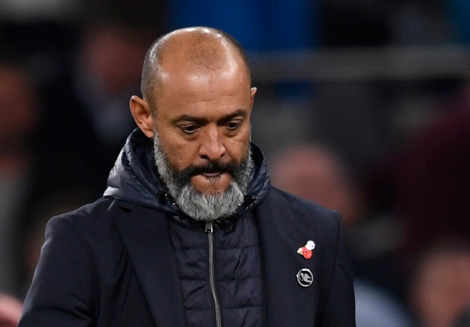 Nuno is now under heavy pressure as Tottenham boss