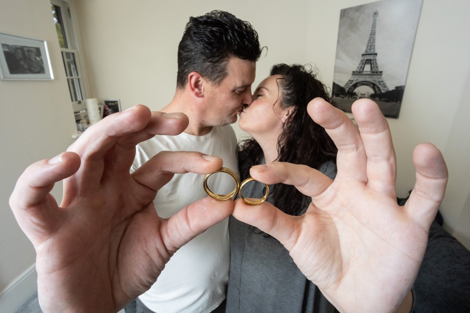 The couple had ordered their £900 rings from an online seller but the package was left with an unknown neighbour