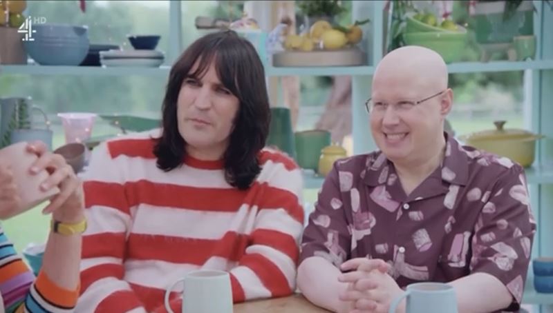 Hosts Noel Fielding and Matt Lucas made the cheeky quips