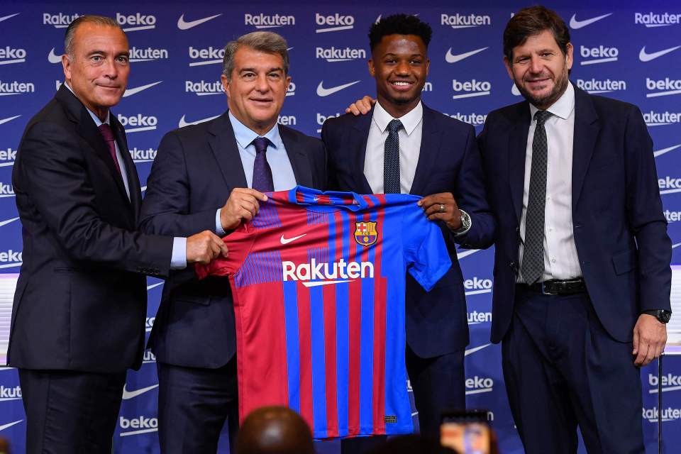 Fati signed a new six-year deal, keeping him at the club until the summer of 2027