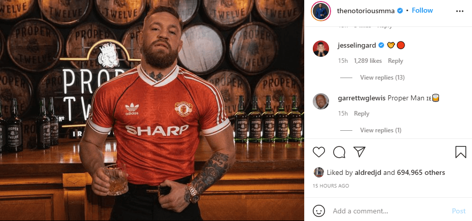 Conor McGregor is a big Manchester United fan but he also has a soft spot for Celtic