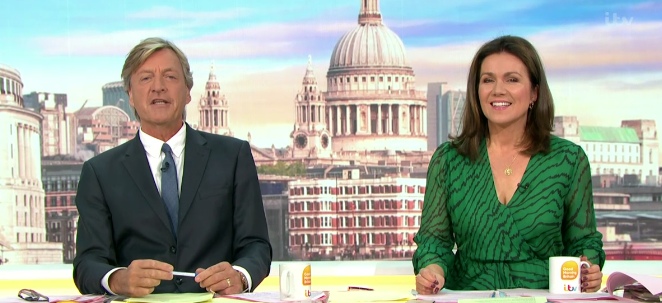 Richard Madeley and Susanna Reid are no longer separated by social distancing rules