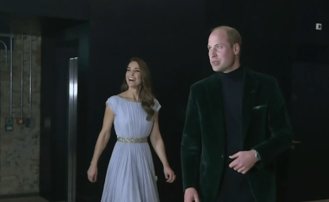 Kate and husband Prince William at the Earthshot Prize last night