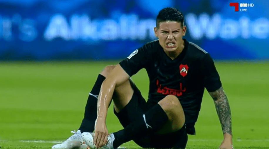 James Rodriguez had a debut to forget for Al-Rayyan