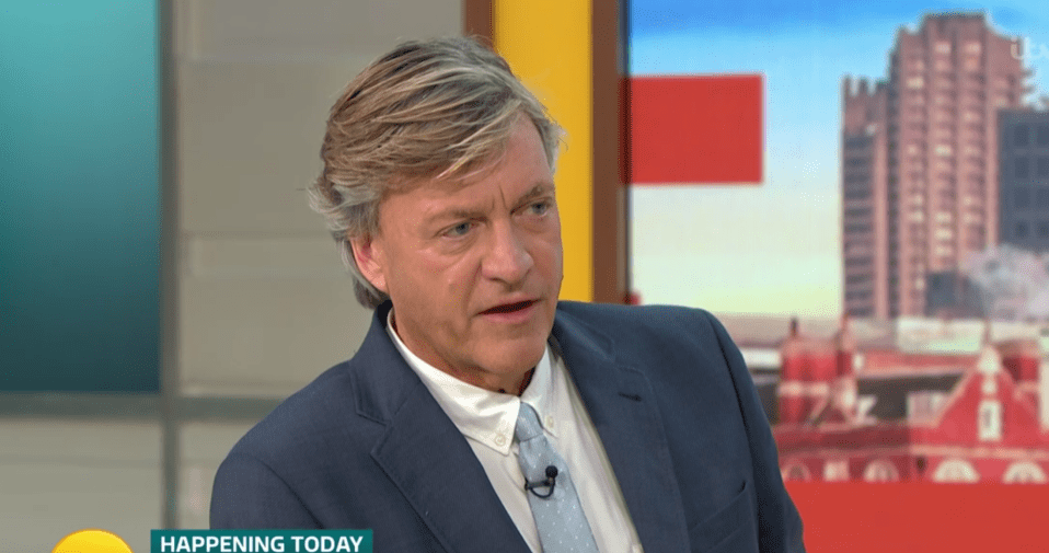 Richard Madeley apologised to viewers for the chaotic interview