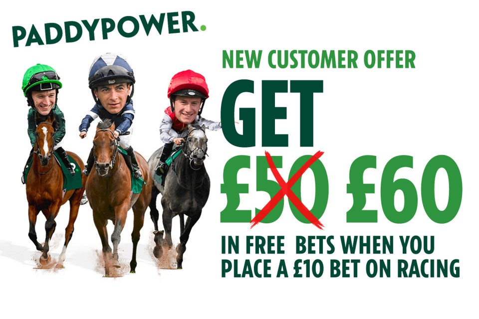 Paddy Power are offering new customers £60 in free bets