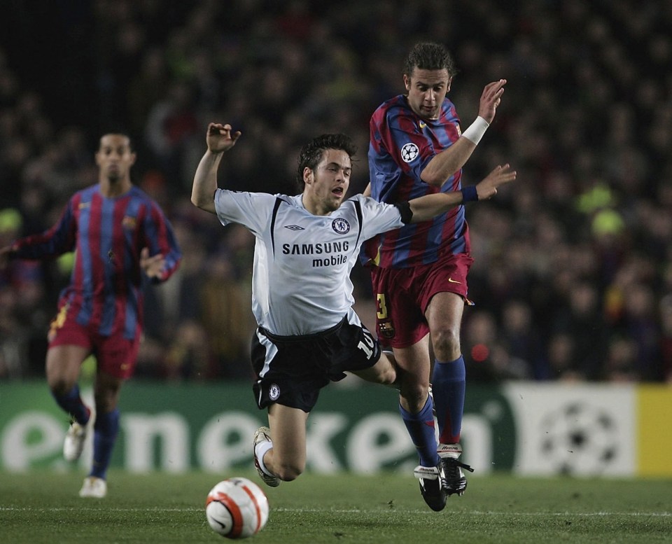 Thiago Motta helped Barca reach the 2002 Champions League semi-finals