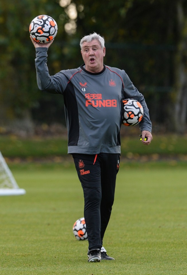 Steve Bruce took charge of Newcastle training last week hours after the club's takeover