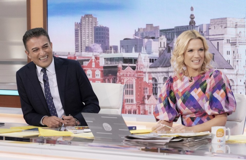 Presenters Adil Ray and Charlotte Hawkins were left stunned by Paul Chuckle's gig on the side