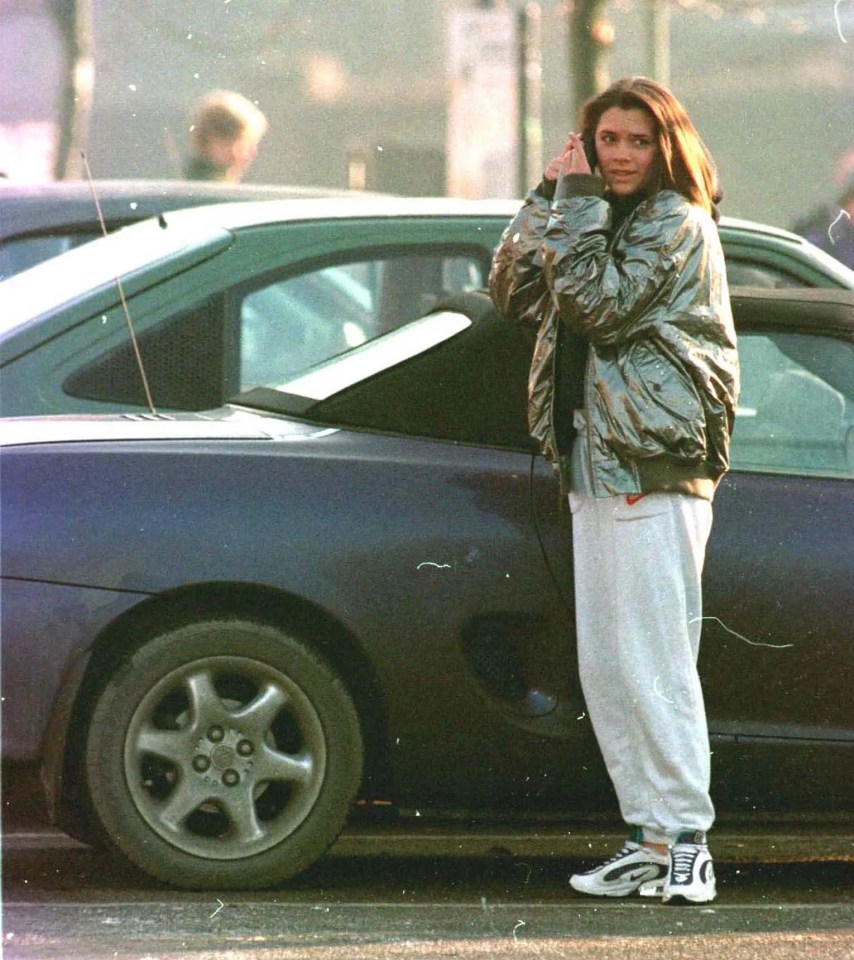 The star seen shopping in a trackie and a puffer jacket in 2006